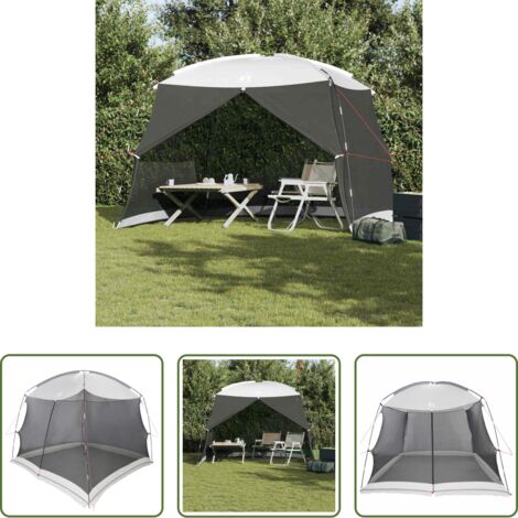 Toldo impermeable -  Tienda mosquitera con techo Gris 320 x 320 x 218 cm