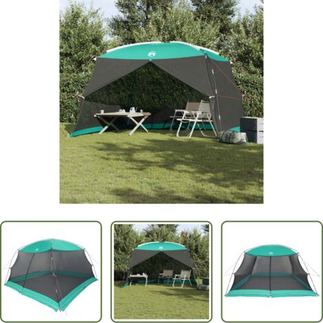 Toldo impermeable -  Tienda mosquitera con techo Verde Mar 380 x 380 x 225 cm