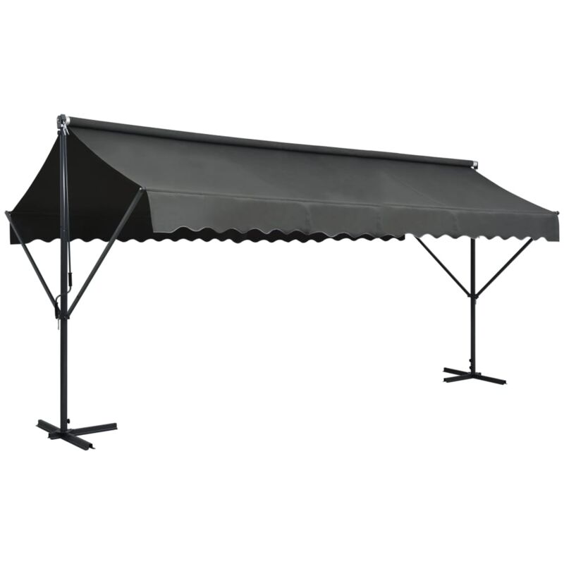 

Toldo de Pie Independiente Gris Antracita 500x300 cm - Antracita - Vidaxl