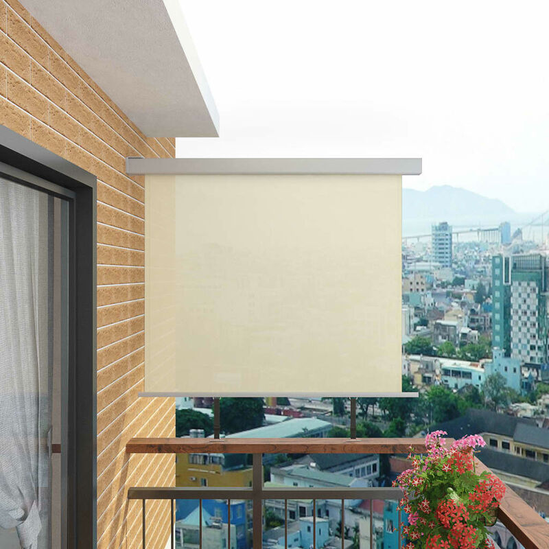 

Toldo lateral de balcon multifuncional 150x200 cm crema