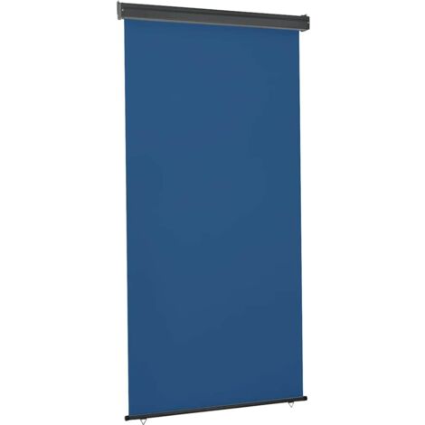 Toldo lateral de balcón azul 125x250 cm
