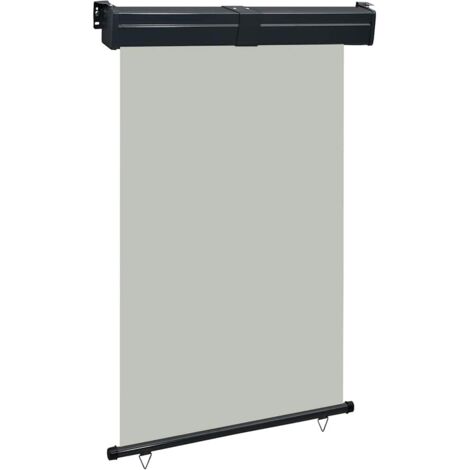 Toldo lateral de balcón gris 125x250 cm vidaXL