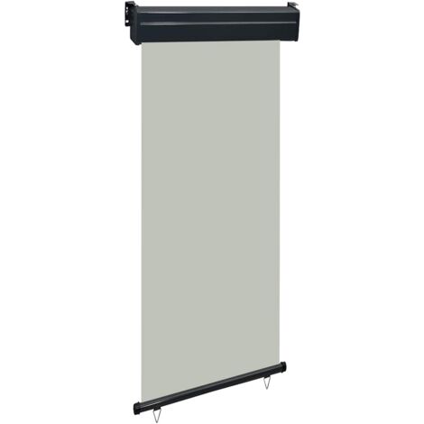 Toldo lateral de balcón gris 85x250 cm vidaXL