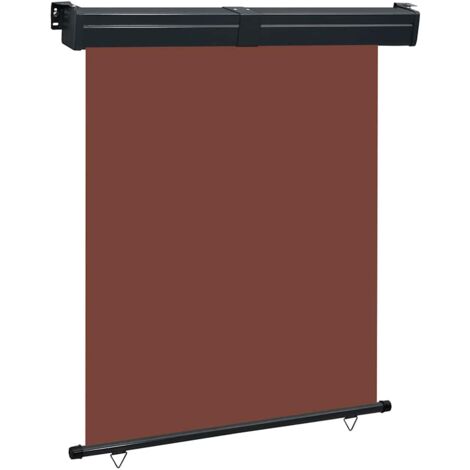 Toldo lateral de balcón marrón 145x250 cm vidaXL