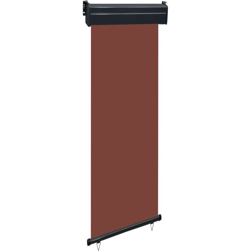 

Toldo lateral de balcón marrón 60x250 cm