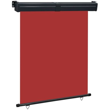 Toldo lateral de balcón rojo 145x250 cm
