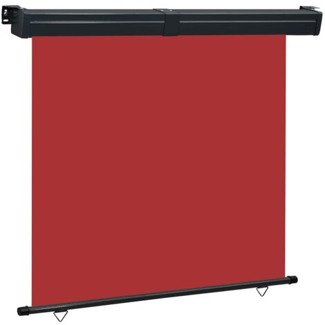 Toldo lateral de balcón rojo 165x250 cm