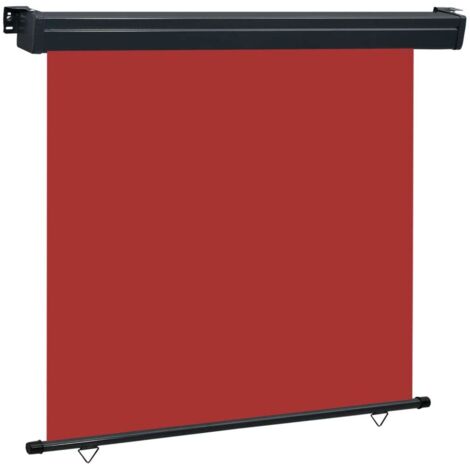 Toldo lateral de balcón rojo 170x250 cm