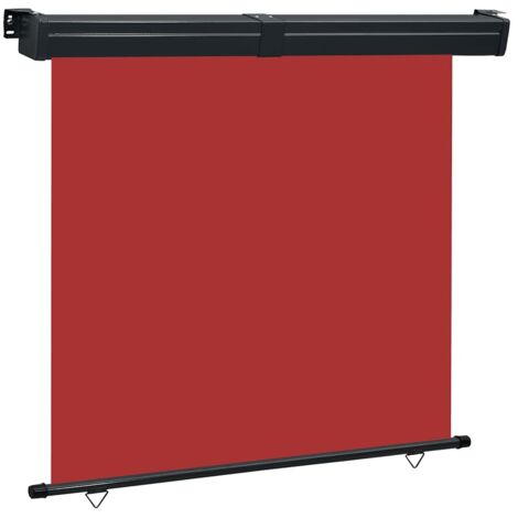 Toldo lateral de balcón rojo 175x250 cm