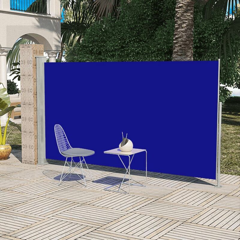 

Toldo lateral de jardín o terraza azul 160x300 cm