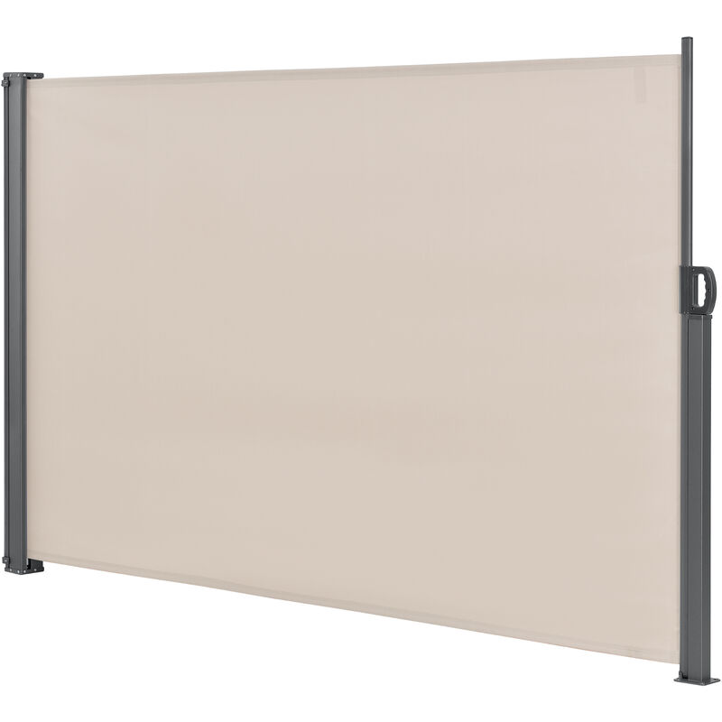 

Pro.tec - Toldo lateral - Exterior - contra viento, sol y visión - Marquesina protectora - Color de arena - 180 x 300cm