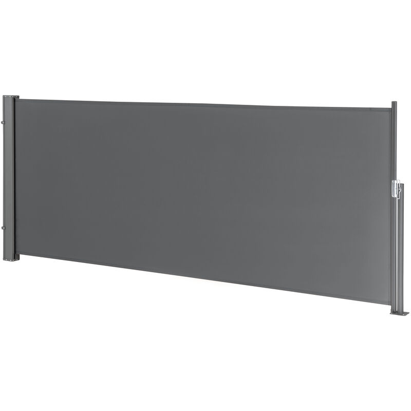 

Toldo lateral - Exterior - contra viento, sol y visión - Marquesina protectora - Gris - 140 x 300cm