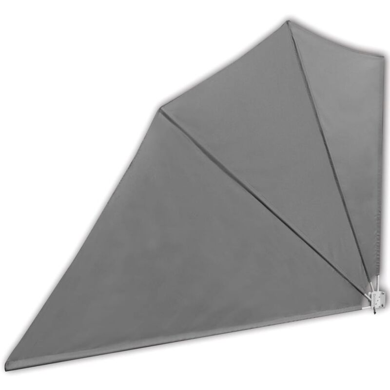 

Toldo Lateral Plegable de Balcón Gris 160x240 cm - Gris - Vidaxl