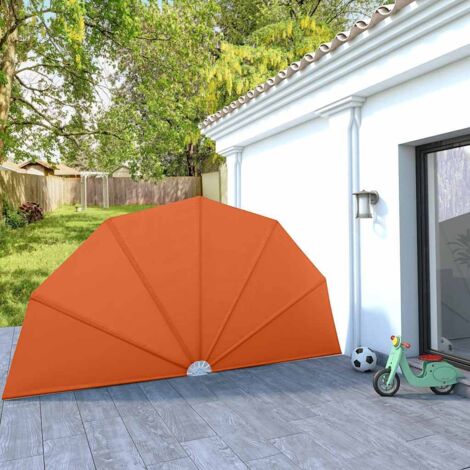 Toldo lateral plegable terraza color terracota 200 cm