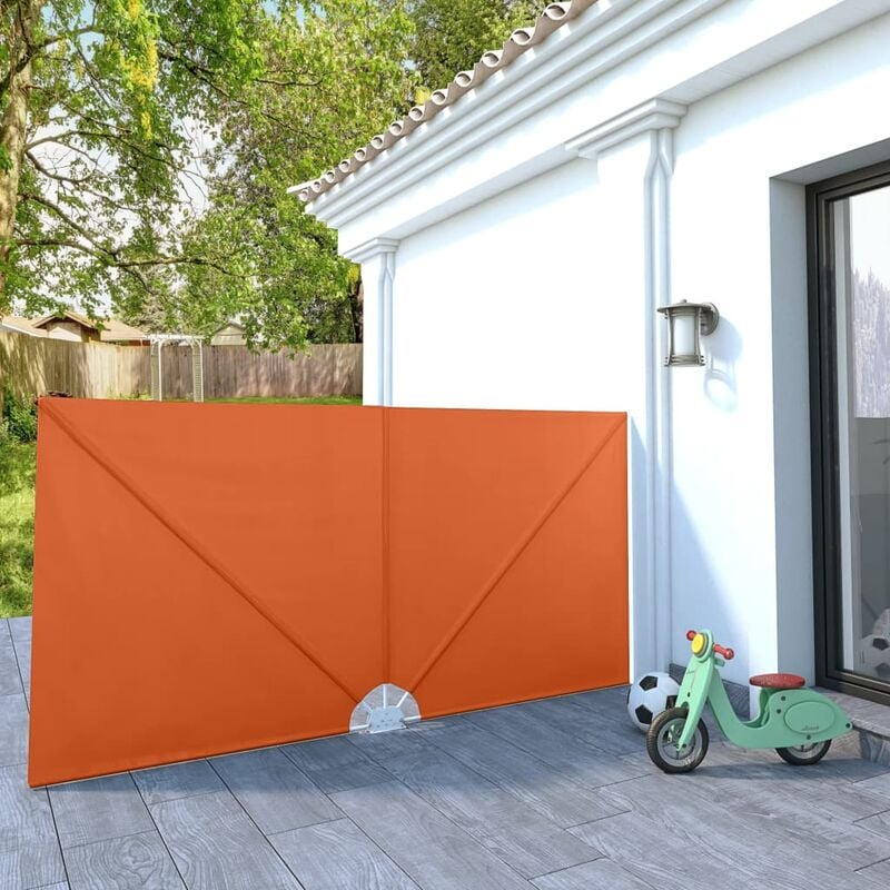 

Toldo lateral plegable terraza color terracota 300x150 cm