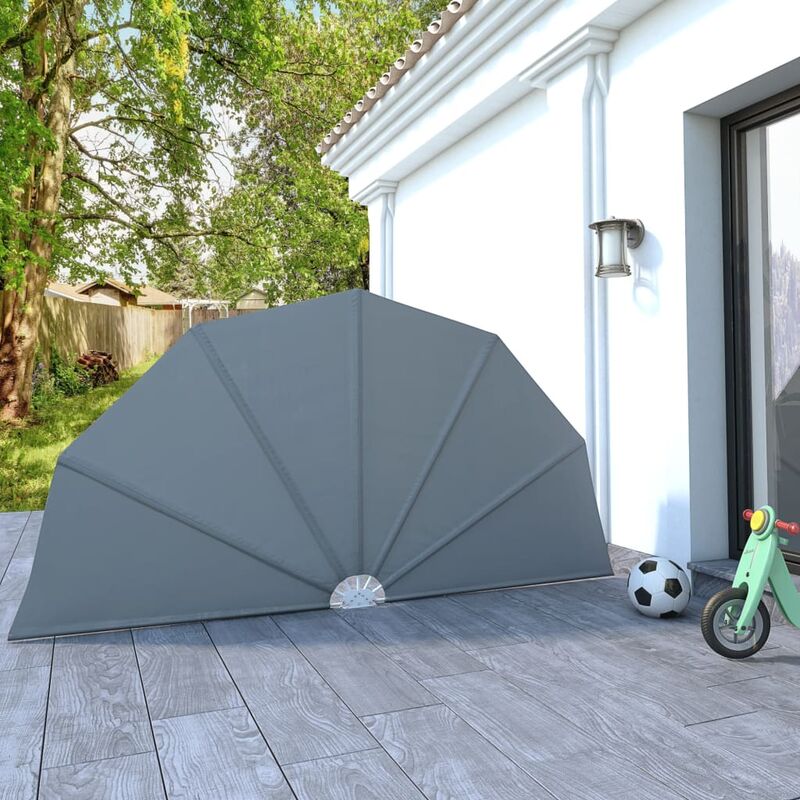 

Toldo lateral plegable terraza gris 160 cm