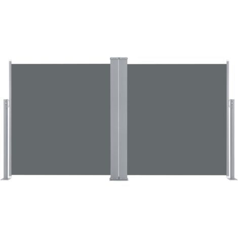 Toldo lateral retráctil 100 x 600 cm antracita 020007105