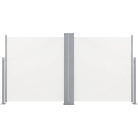 Toldo lateral retráctil 120 x 600 cm crema 020007158