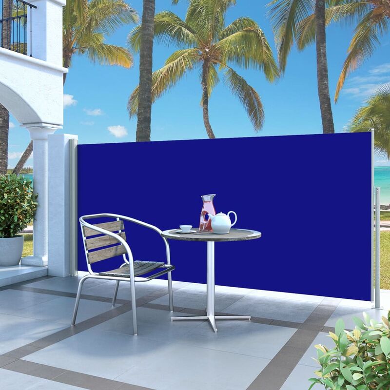 

Toldo lateral retráctil 140x300 cm azul