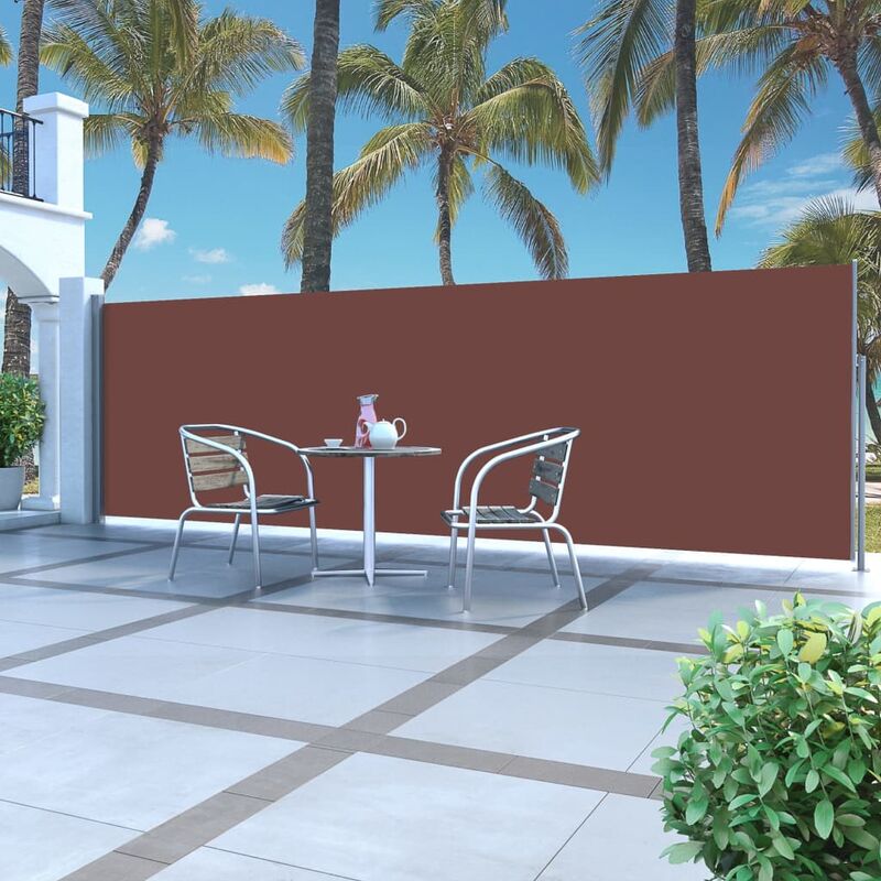 

Toldo lateral retractil 160x500 cm marron