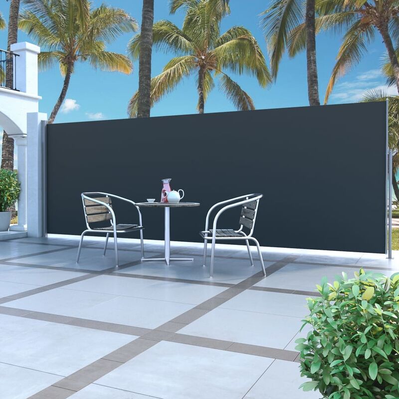 

Toldo lateral retractil 160x500 cm negro