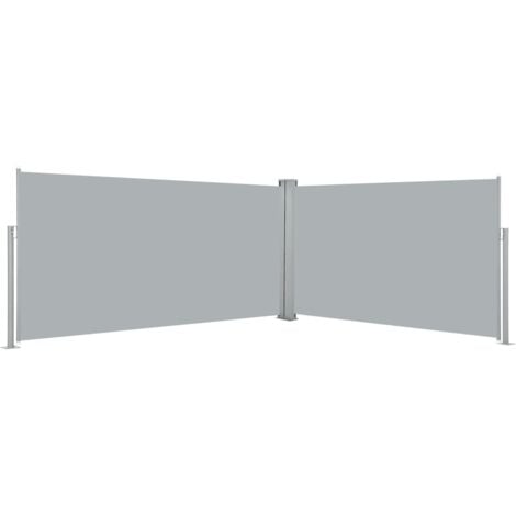 Toldo Lateral Retráctil 160x600 cm Gris vidaXL