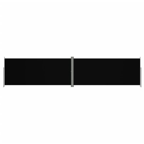Toldo lateral retráctil 220 x 1000 cm negro 020007447