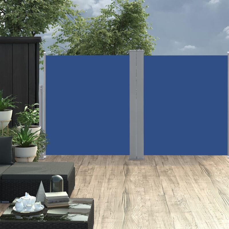 

Toldo lateral retractil azul 170x600 cm