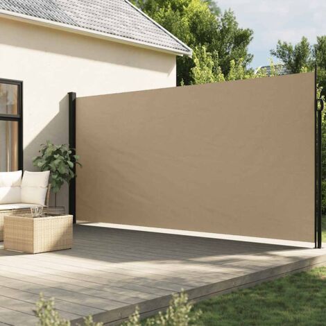 Toldo lateral retráctil beige 220x500 cm vidaXL