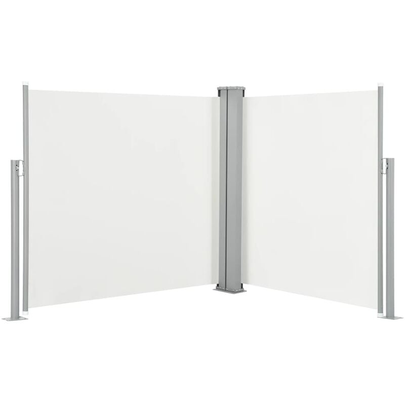 

Toldo lateral retráctil color crema 120x600 cm
