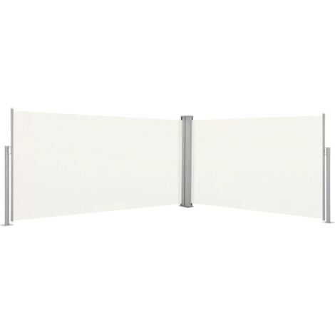 Toldo lateral retráctil color crema 160x600 cm vidaXL