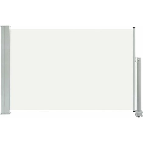 Toldo lateral retráctil de jardín color crema 60x300 cm vidaXL