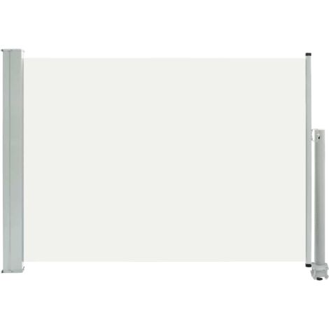 Toldo lateral retráctil de jardín color crema 80x300 cm vidaXL