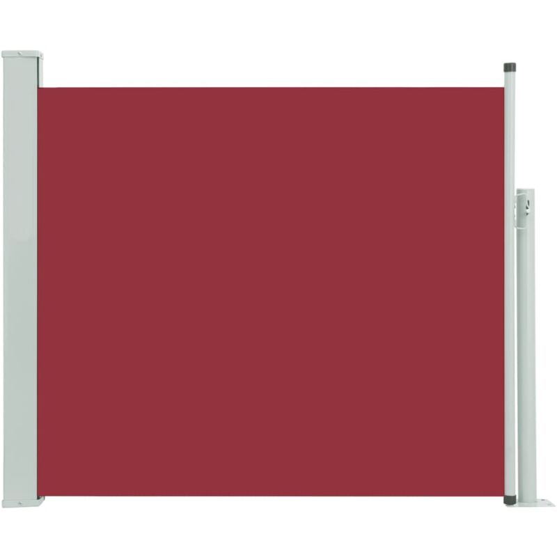 

vidaXL Toldo lateral retráctil de jardín rojo 100x300 cm - Rojo