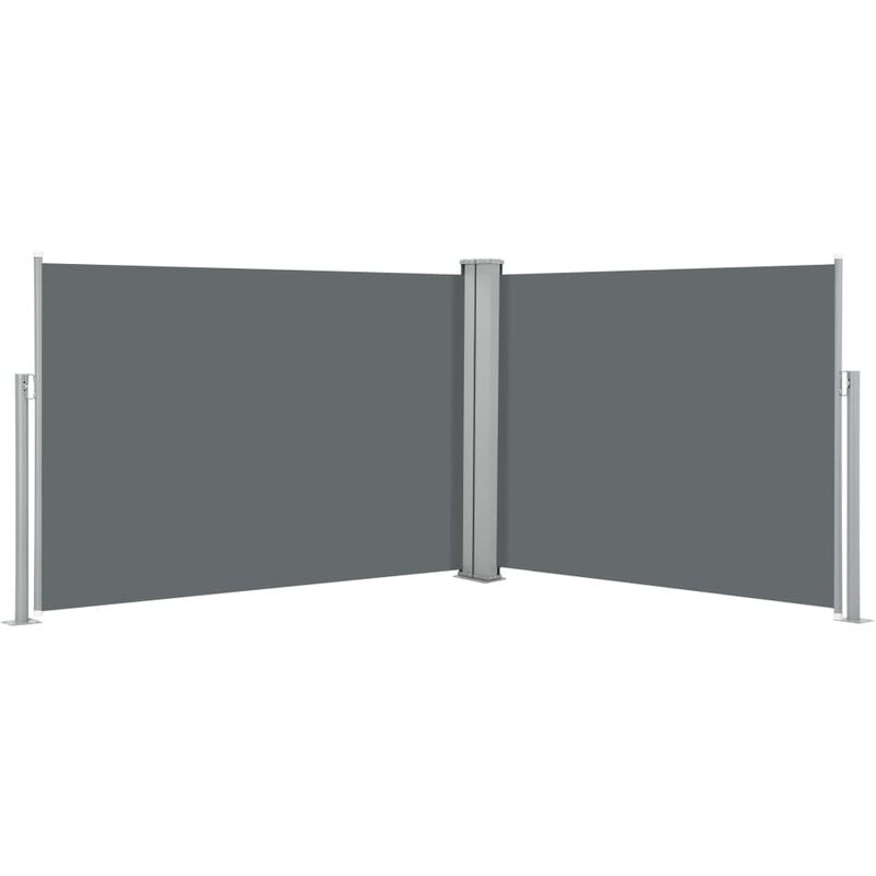 

Toldo lateral retráctil gris antracita 120x1000 cm