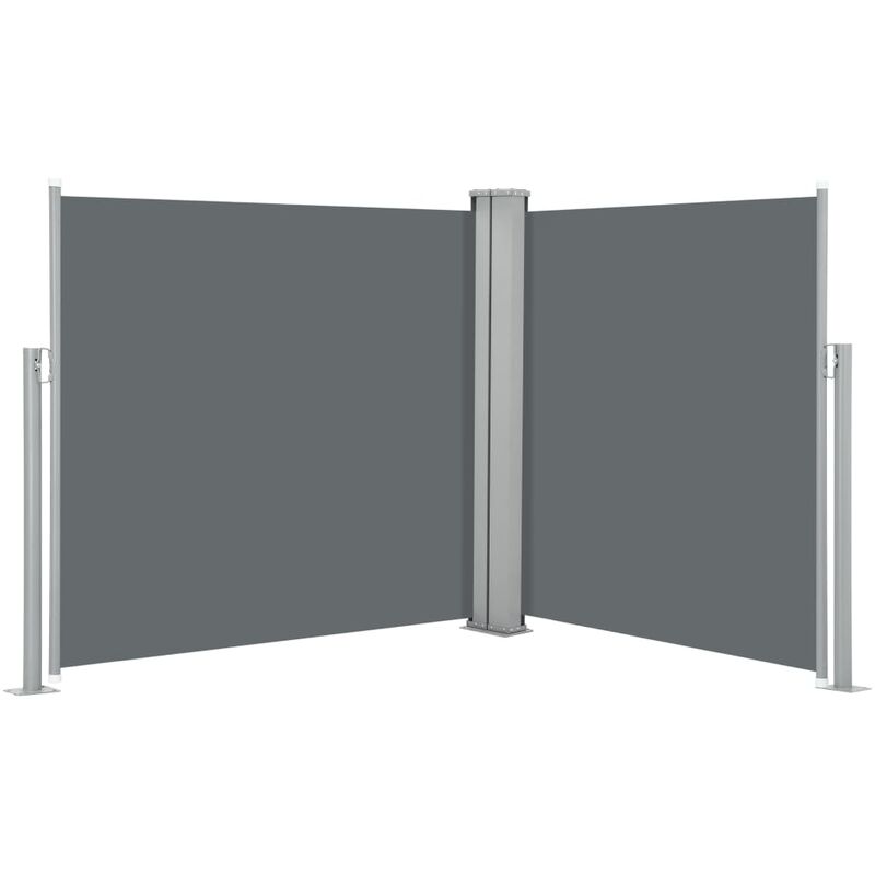 

Toldo lateral retráctil gris antracita 120x600 cm