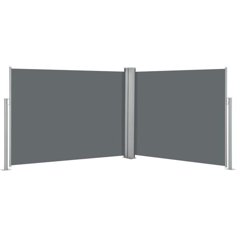 

Toldo lateral retráctil gris antracita 140x1000 cm
