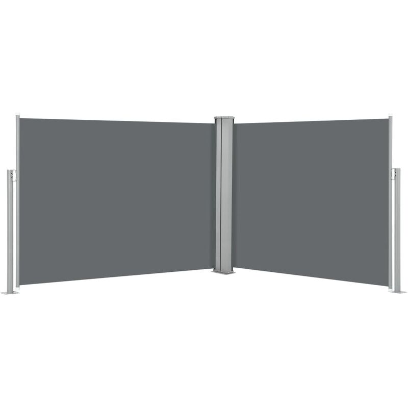 

Toldo lateral retráctil gris antracita 170x1000 cm