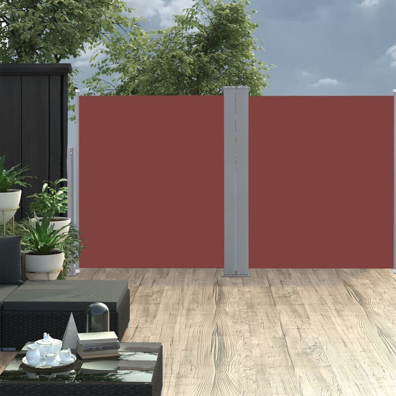 

Toldo lateral retractil marron 170x600 cm