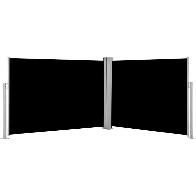 

Toldo lateral retráctil negro 100x1000 cm