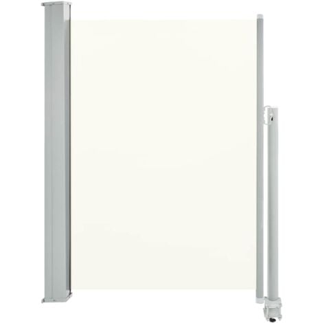 Toldo lateral retráctil para patio 100x300 cm crema vidaXL