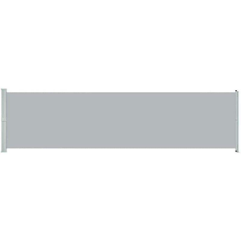 

vidaXL Toldo lateral retráctil para patio gris 600x160 cm - Gris
