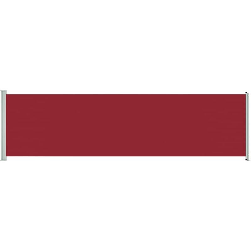 

Toldo lateral retráctil para patio rojo 600x170 cm - Rojo - Vidaxl