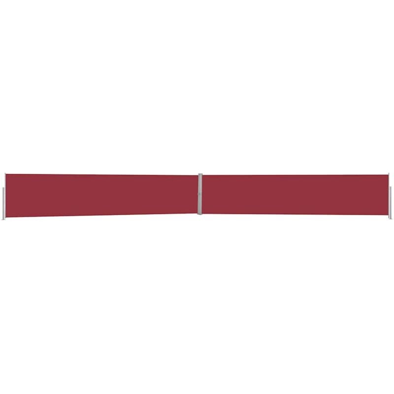 

Toldo lateral retráctil para patio rojo 140x1200 cm - Rojo - Vidaxl