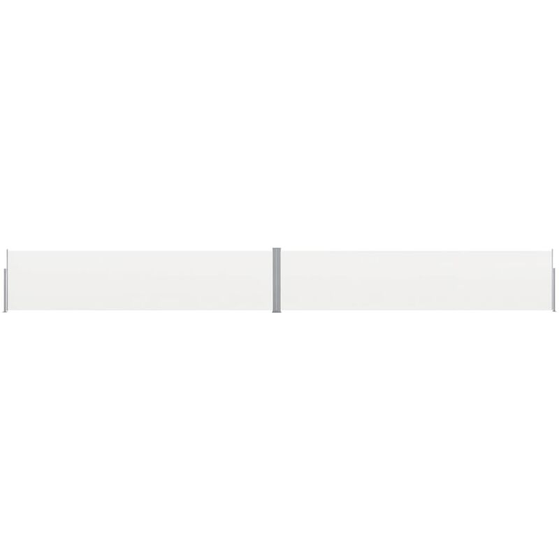 

Toldo lateral retráctil para patio color crema 170x1200 cm