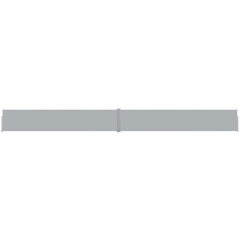 

Toldo lateral retráctil para patio gris antracita 140x1200 cm