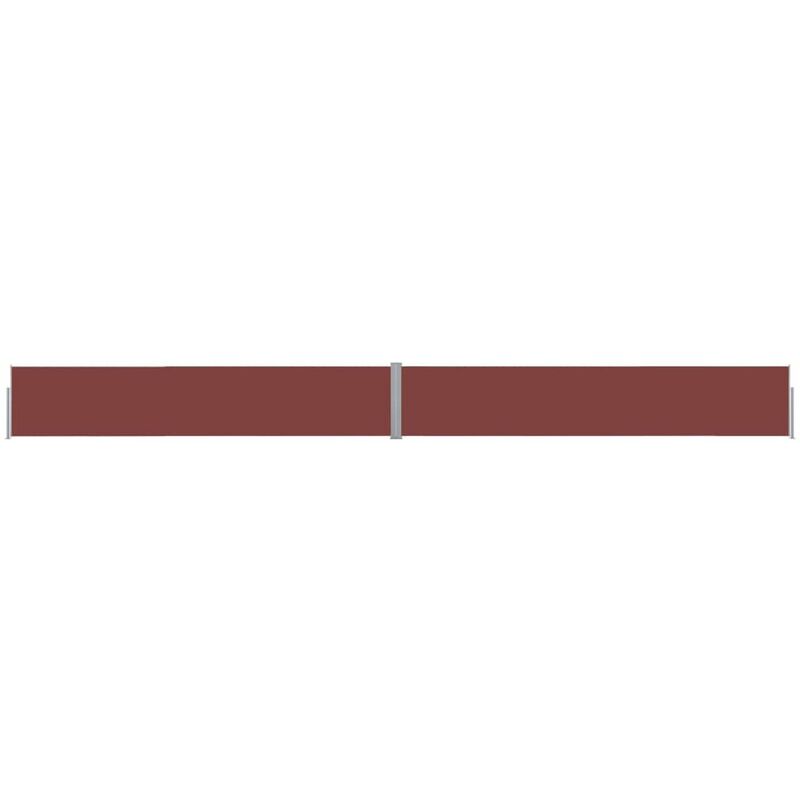 

Toldo lateral retractil para patio marron 140x1200 cm