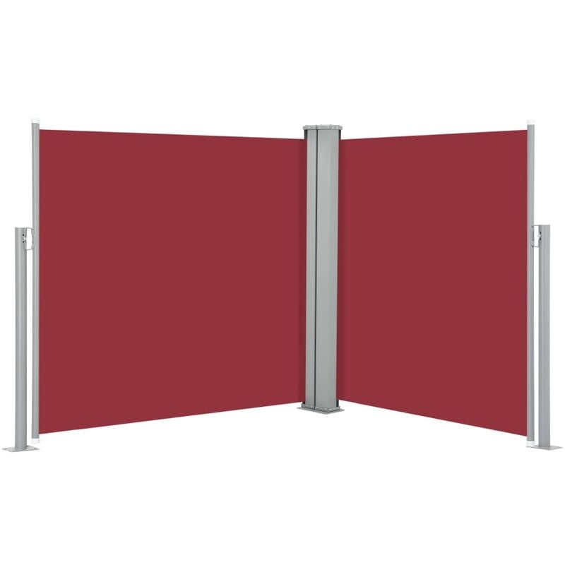 

Toldo lateral retráctil rojo 120x600 cm