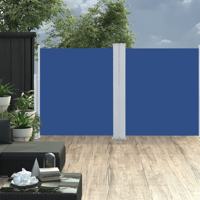 

Toldo lateral retráctil azul 160x600 cm - Azul