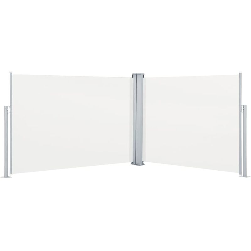 

Toldo lateral retráctil color crema 100x1000 cm - Crema